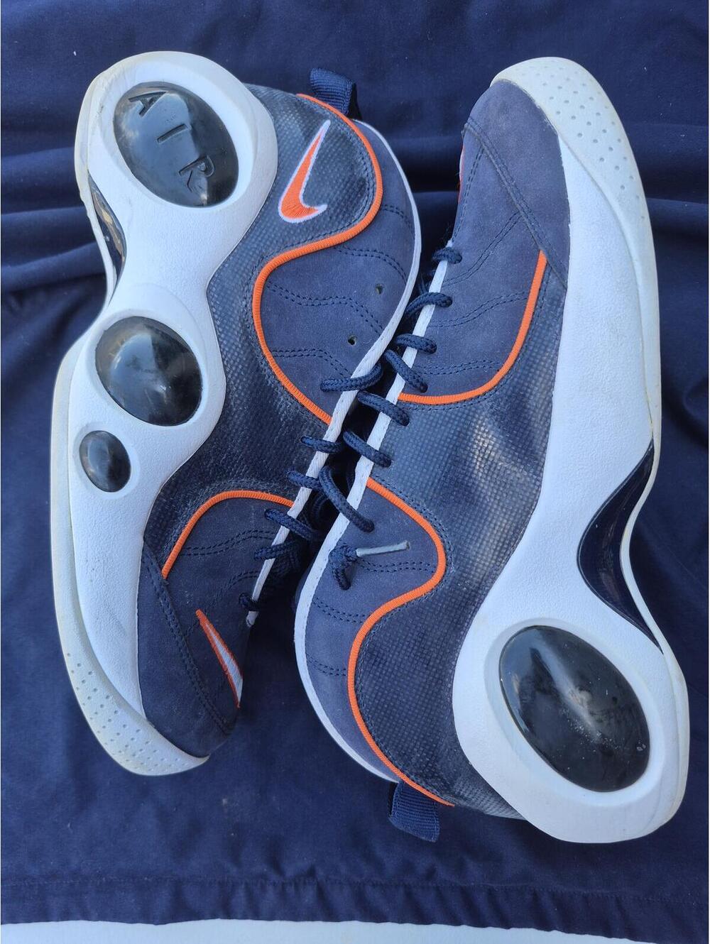RARE Nike Air Zoom Flight Jason Kidd Premium Blue Men Sz 9.5